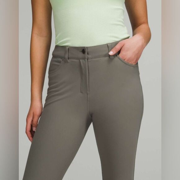 Lululemon City Sleek Slim-Fit 5 Pocket High-Rise Pant in Grey Sage Size 28 - Picture 5 of 13